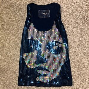 Mexx Multicoloured Sequin Face Tank